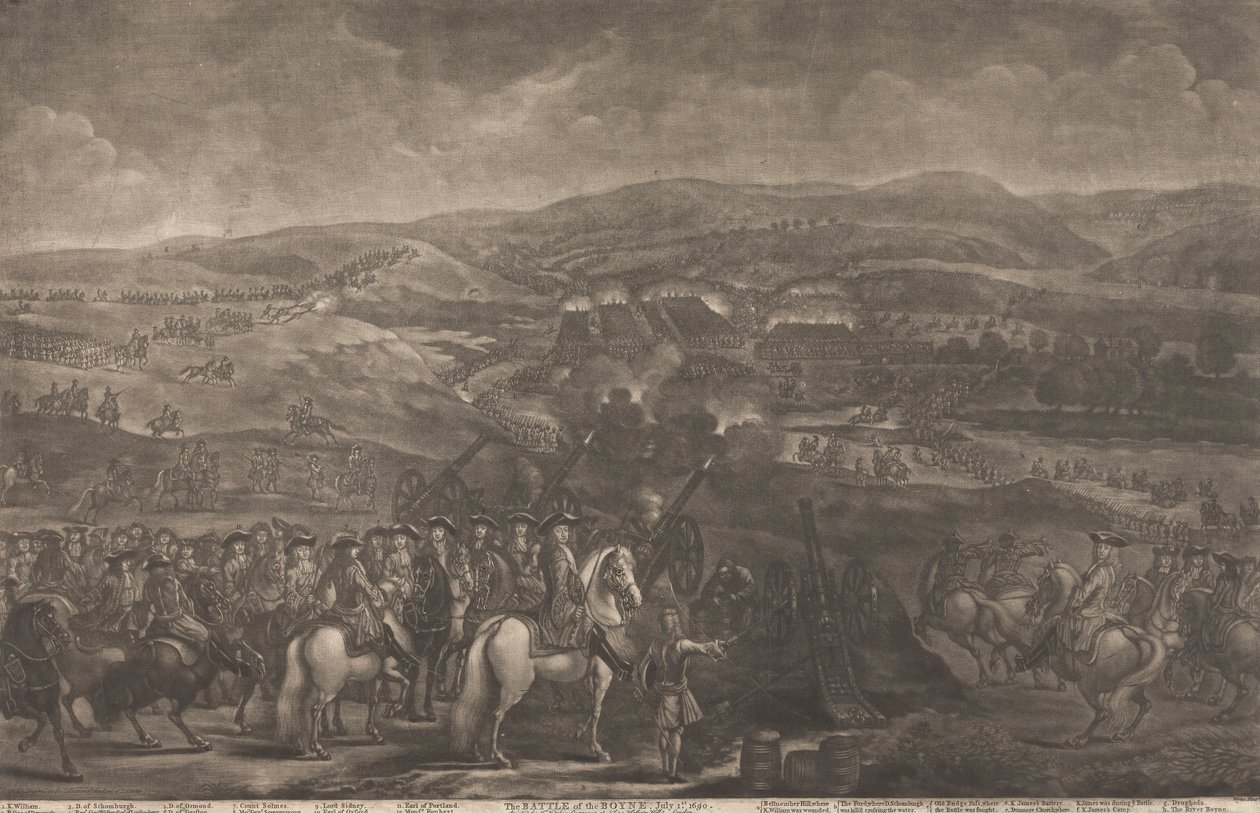 Slag aan de Boyne, 1 juli 1690 door Thomas Kitchin