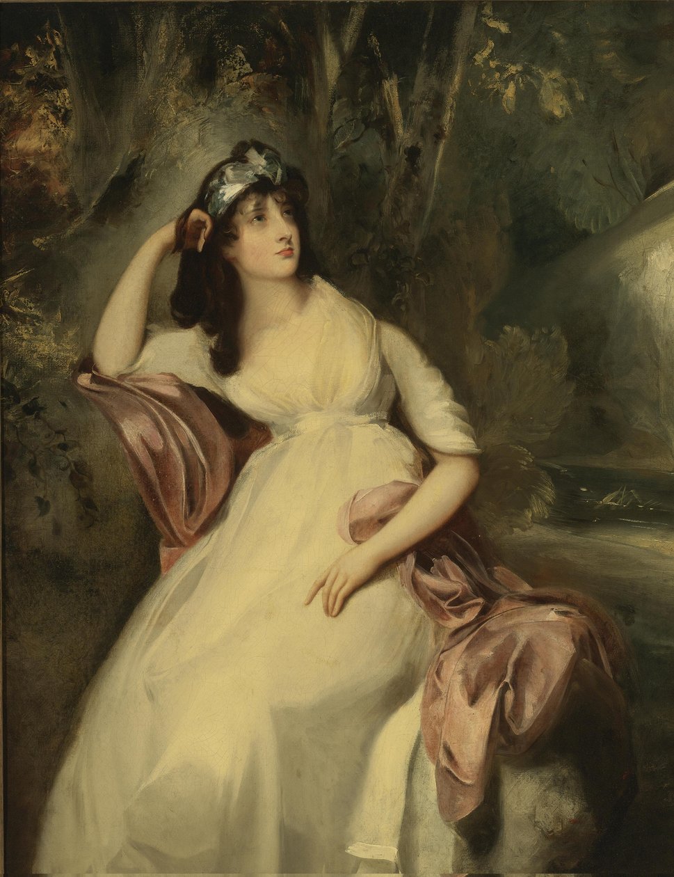 Portret van Sally Siddons 1775-1803 door Thomas Lawrence