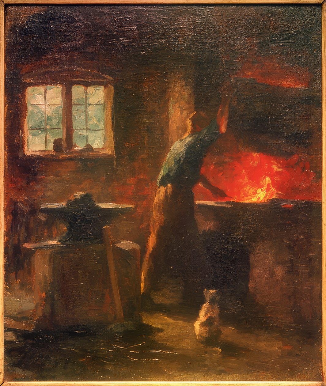 Smederij in Tangstedt door Thomas Ludwig Herbst