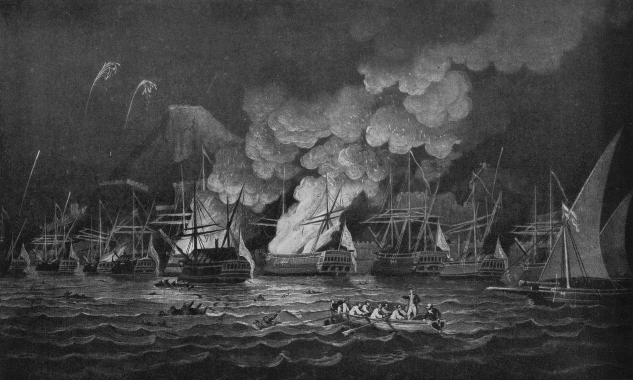 De verdediging van Gibraltar, ca. 1785 door Thomas Luny