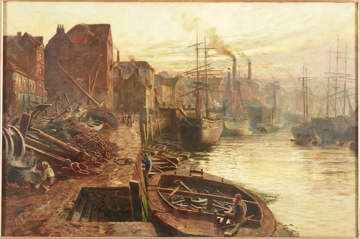 Oud Sunderland, 1885 door Thomas Marie Madawaska Hemy