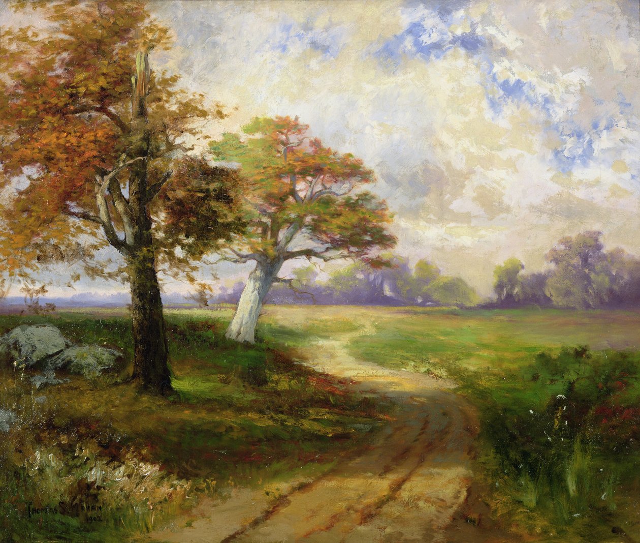 Herfstscène door Thomas Moran