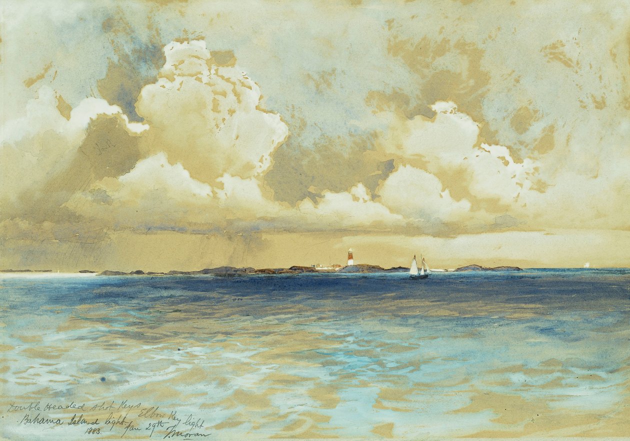 Bahama Island Light door Thomas Moran