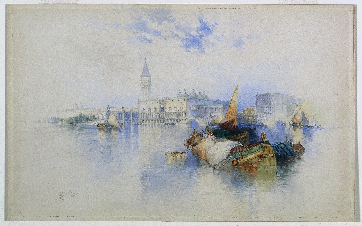 Basin van San Marco door Thomas Moran