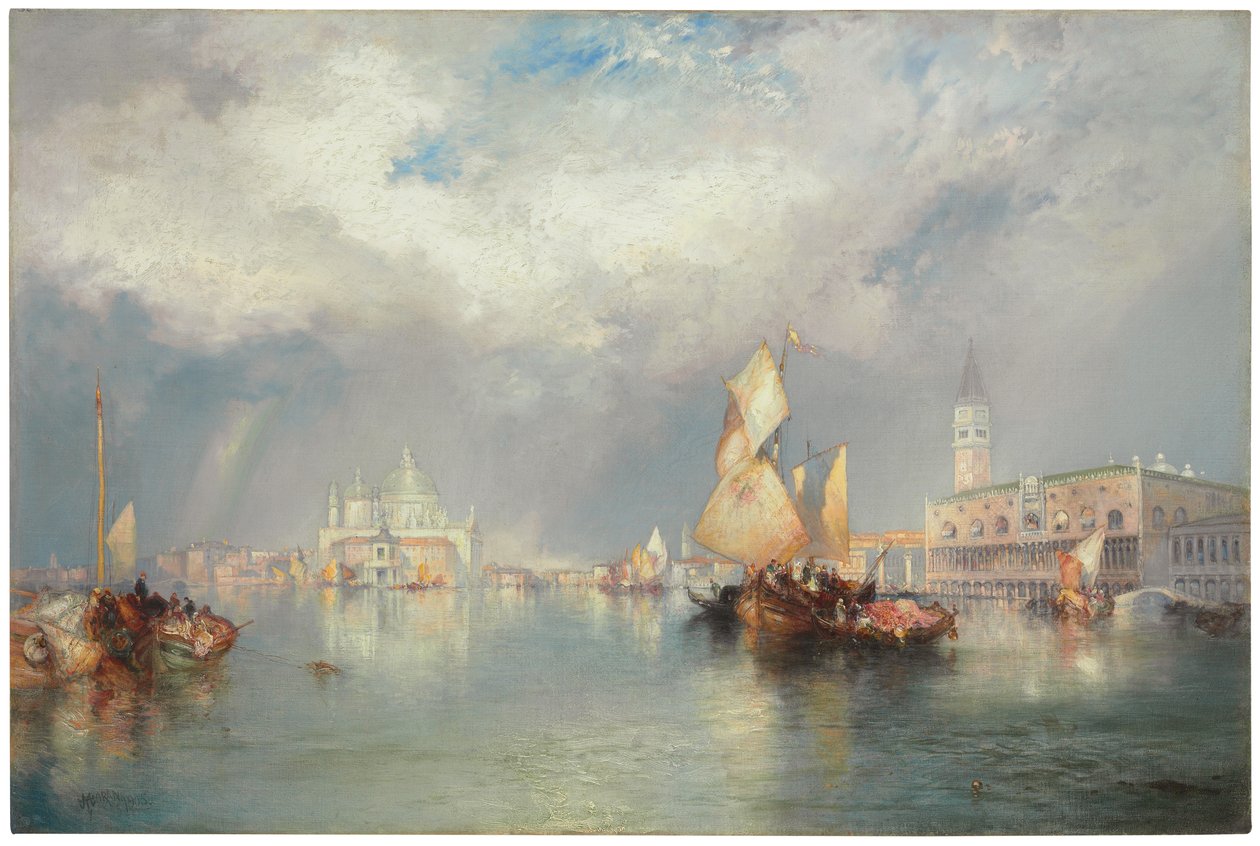 Grote Kanaal, Venetië, 1905 door Thomas Moran