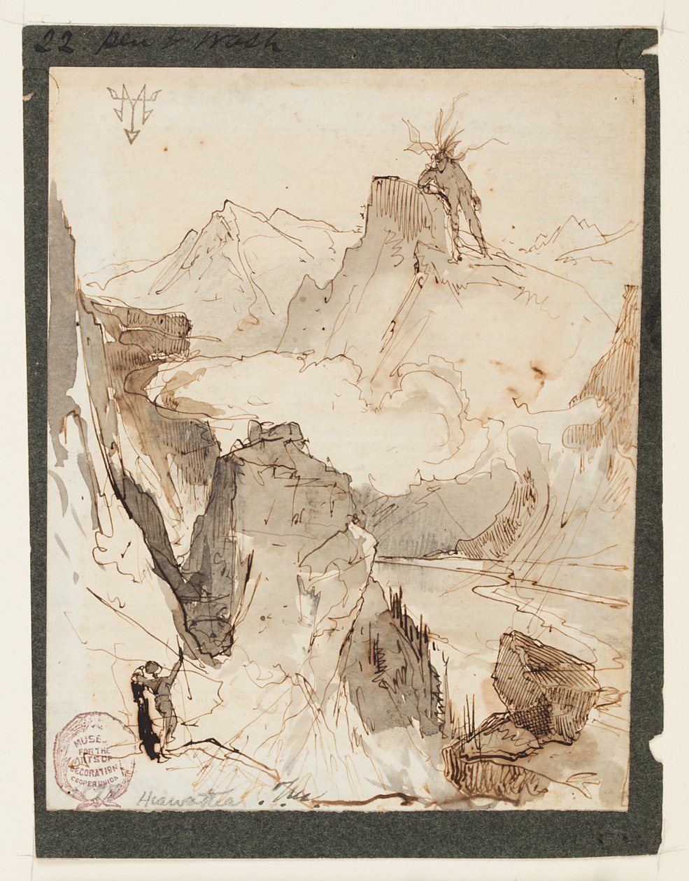 Hiawatha ziet Mudjekeewis door Thomas Moran