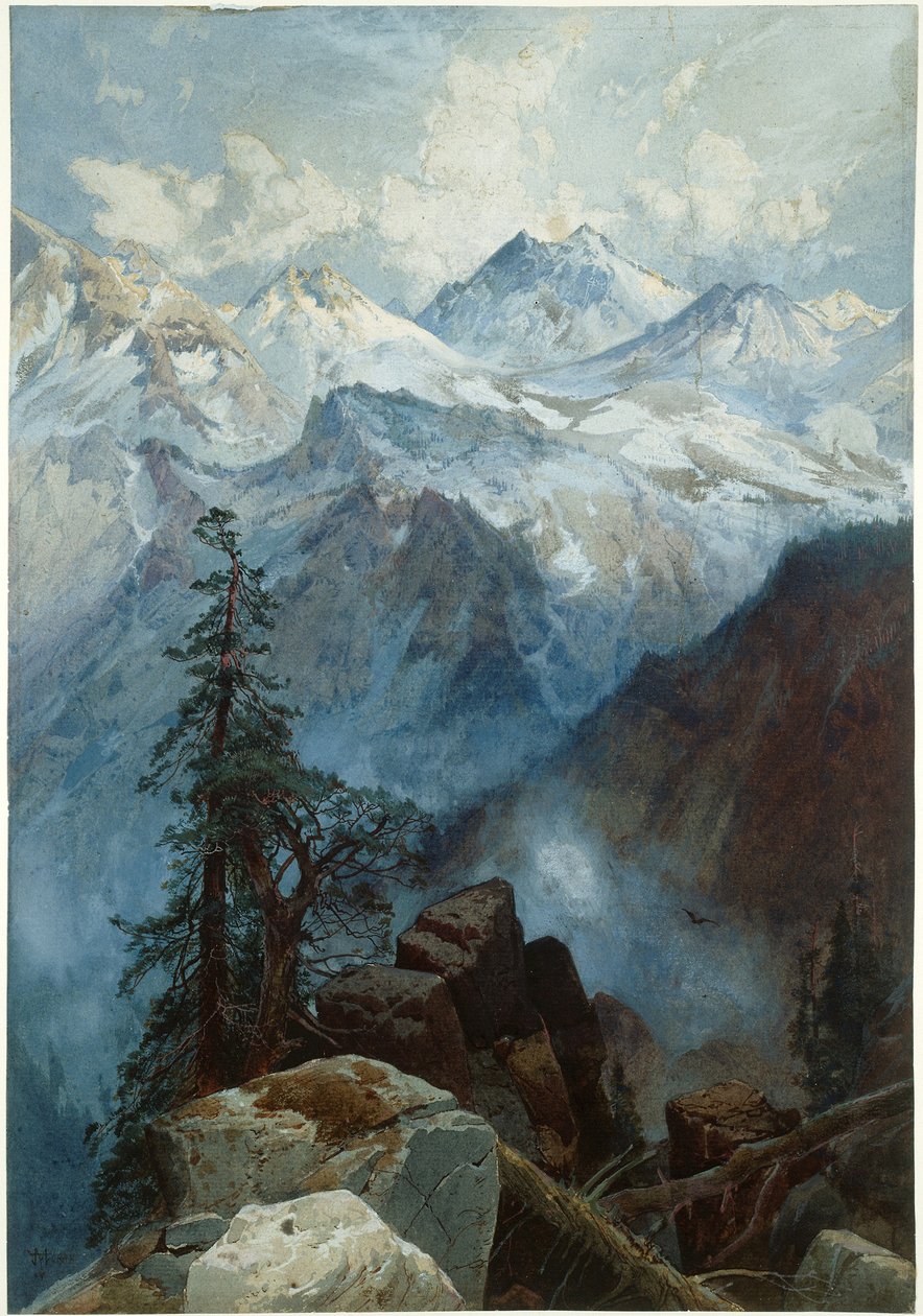 Top van de Sierras door Thomas Moran