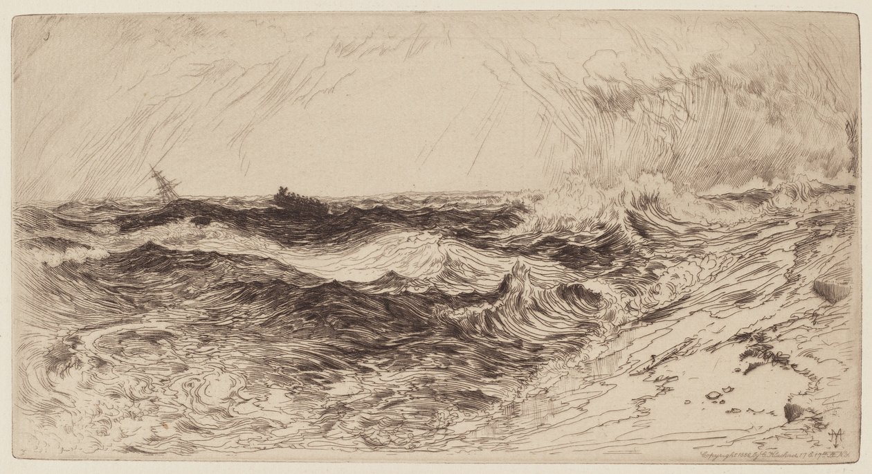 De Weerklinkende Zee door Thomas Moran