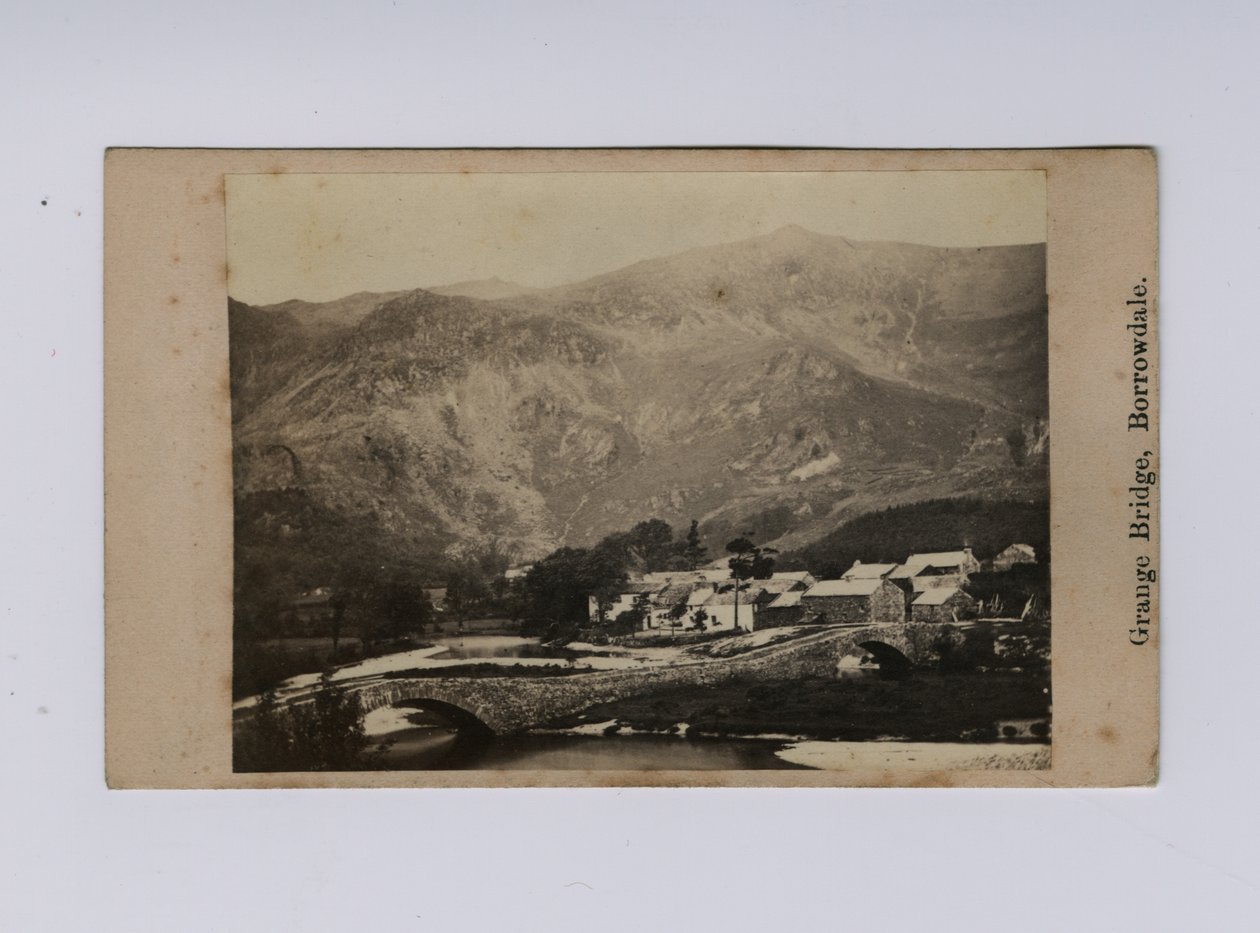 Grange Bridge, Borrowdale (zw/w foto) door Thomas Ogle