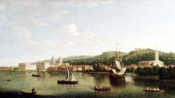 Uitzicht op Greenwich door Thomas Priest