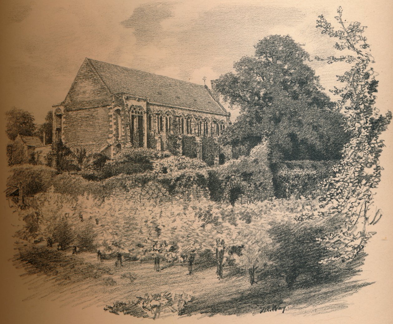 De hal, Eltham Palace, 1902 door Thomas Robert Way