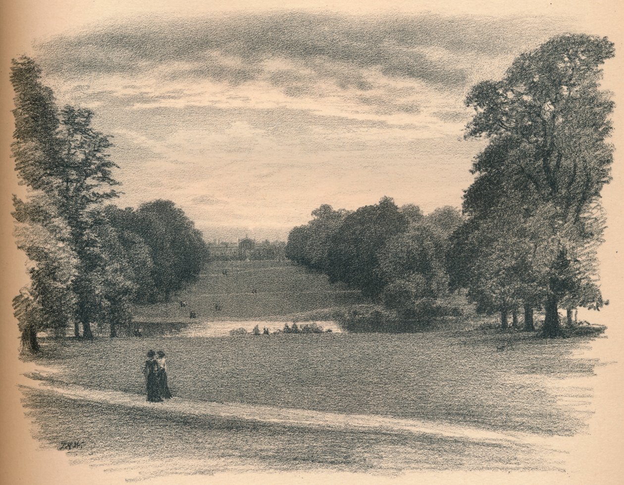 Het Uitzicht, Kensington Palace door Thomas Robert Way