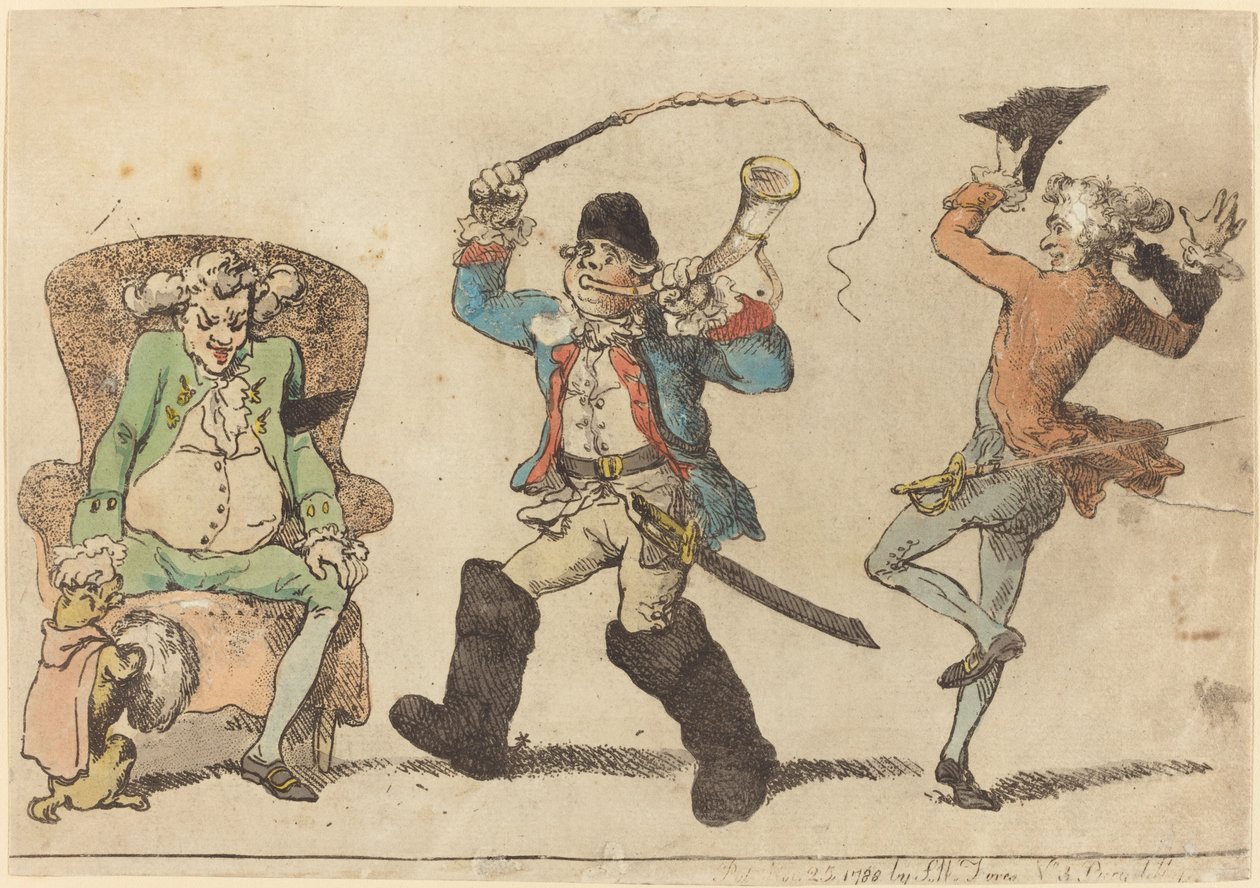Een Fransman in November door Thomas Rowlandson