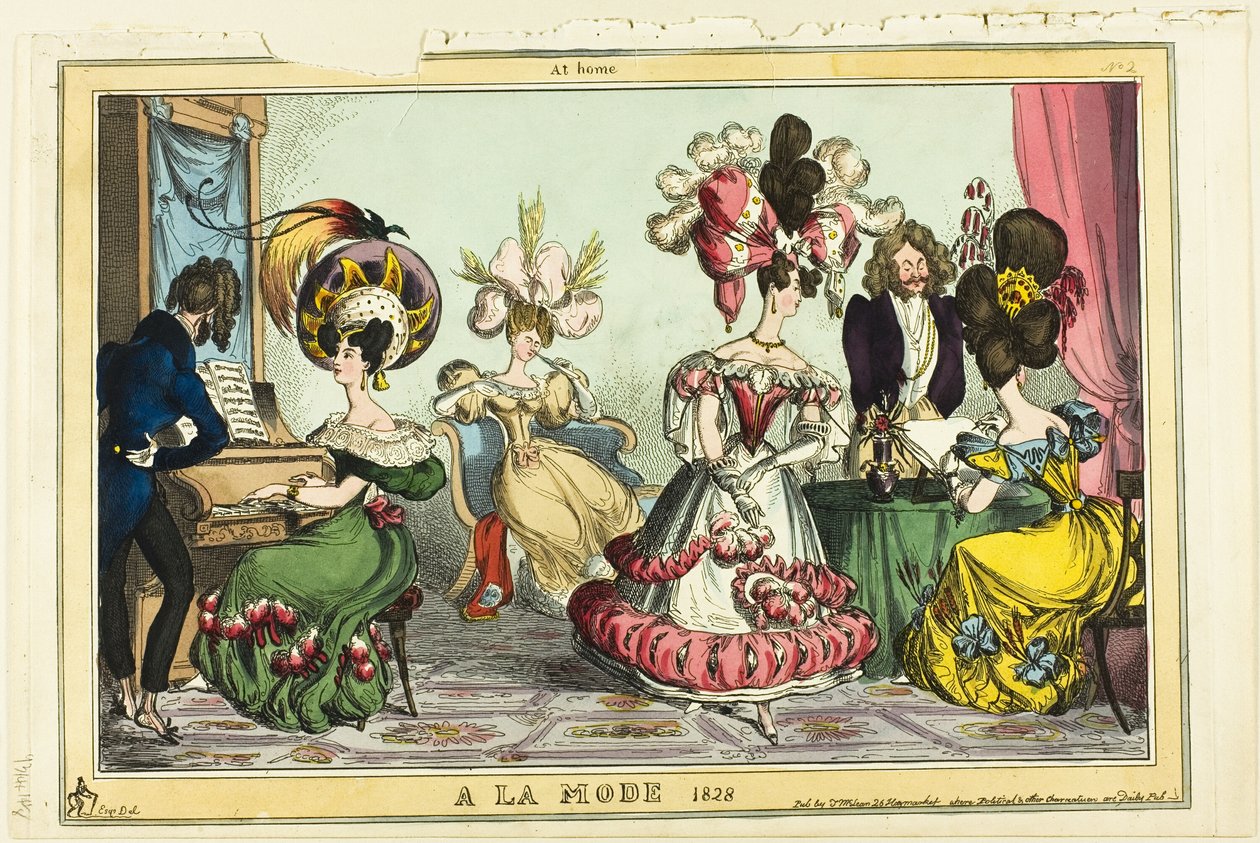 A La Mode door Thomas Rowlandson