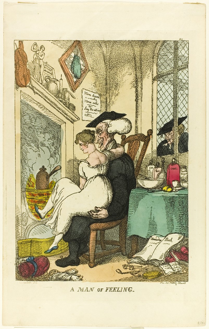 Een Gevoelig Man door Thomas Rowlandson