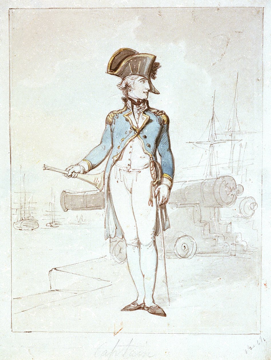 Kapitein door Thomas Rowlandson