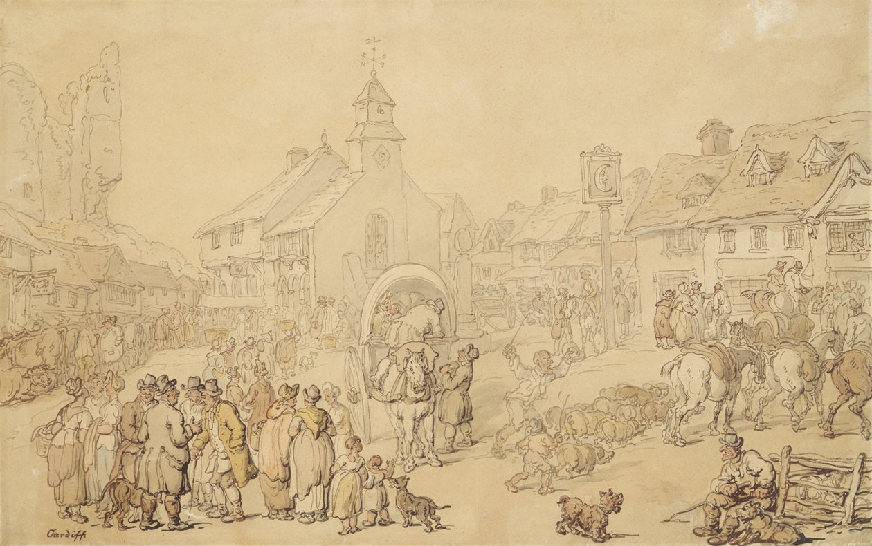 Cardiff door Thomas Rowlandson