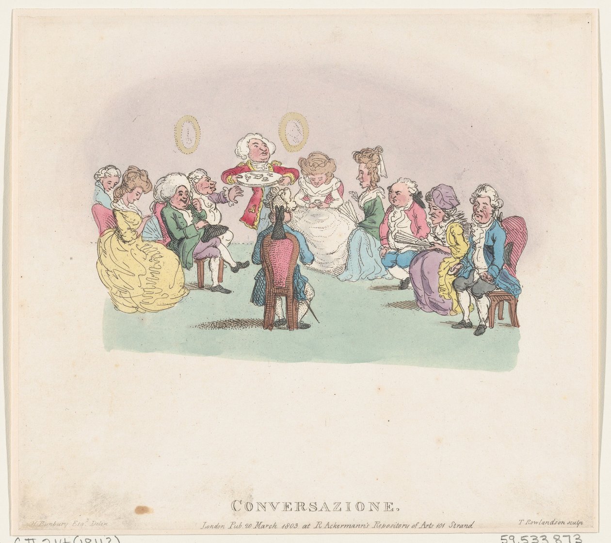 Conversazione, 20 maart 1803 door Thomas Rowlandson