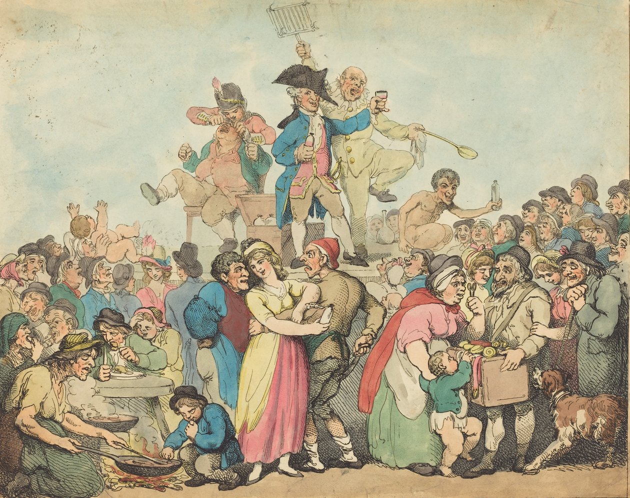 Dr. Botherum, de kwakzalver, 1800 door Thomas Rowlandson