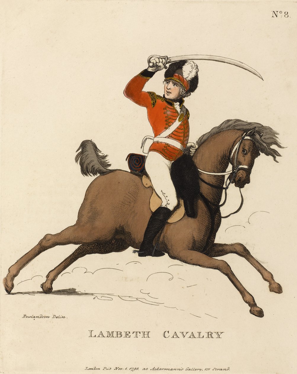 Lambeth Cavalerie door Thomas Rowlandson