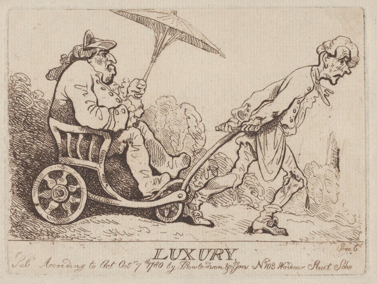 Luxe, 7 oktober 1780 door Thomas Rowlandson