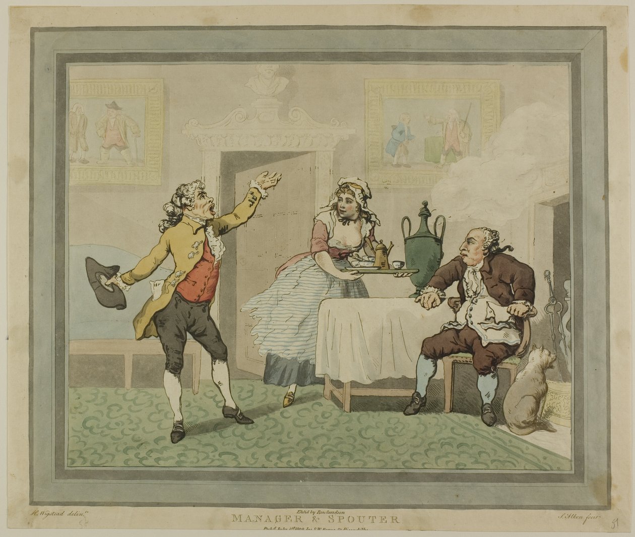 Manager en spuiter door Thomas Rowlandson