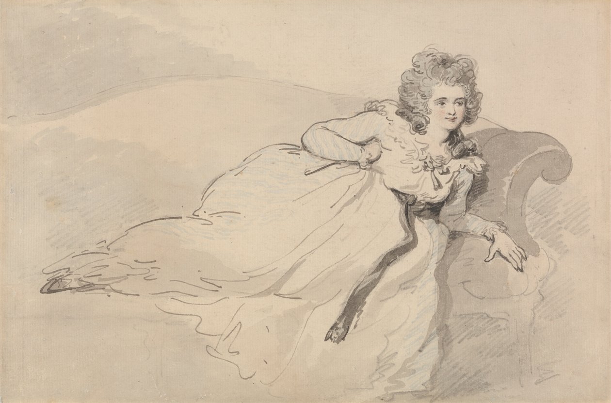 Mevrouw Abington door Thomas Rowlandson