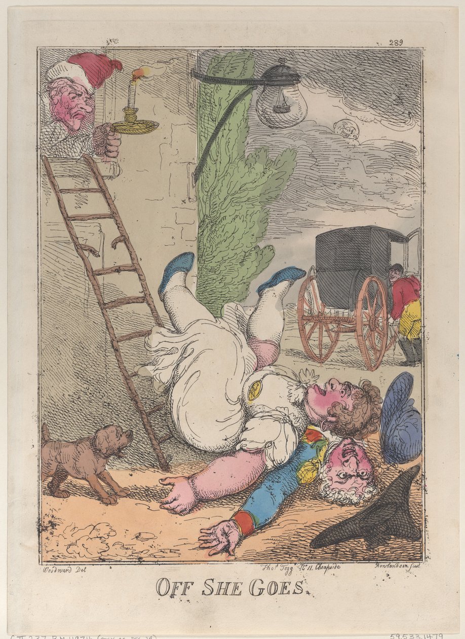 Daar gaat ze door Thomas Rowlandson