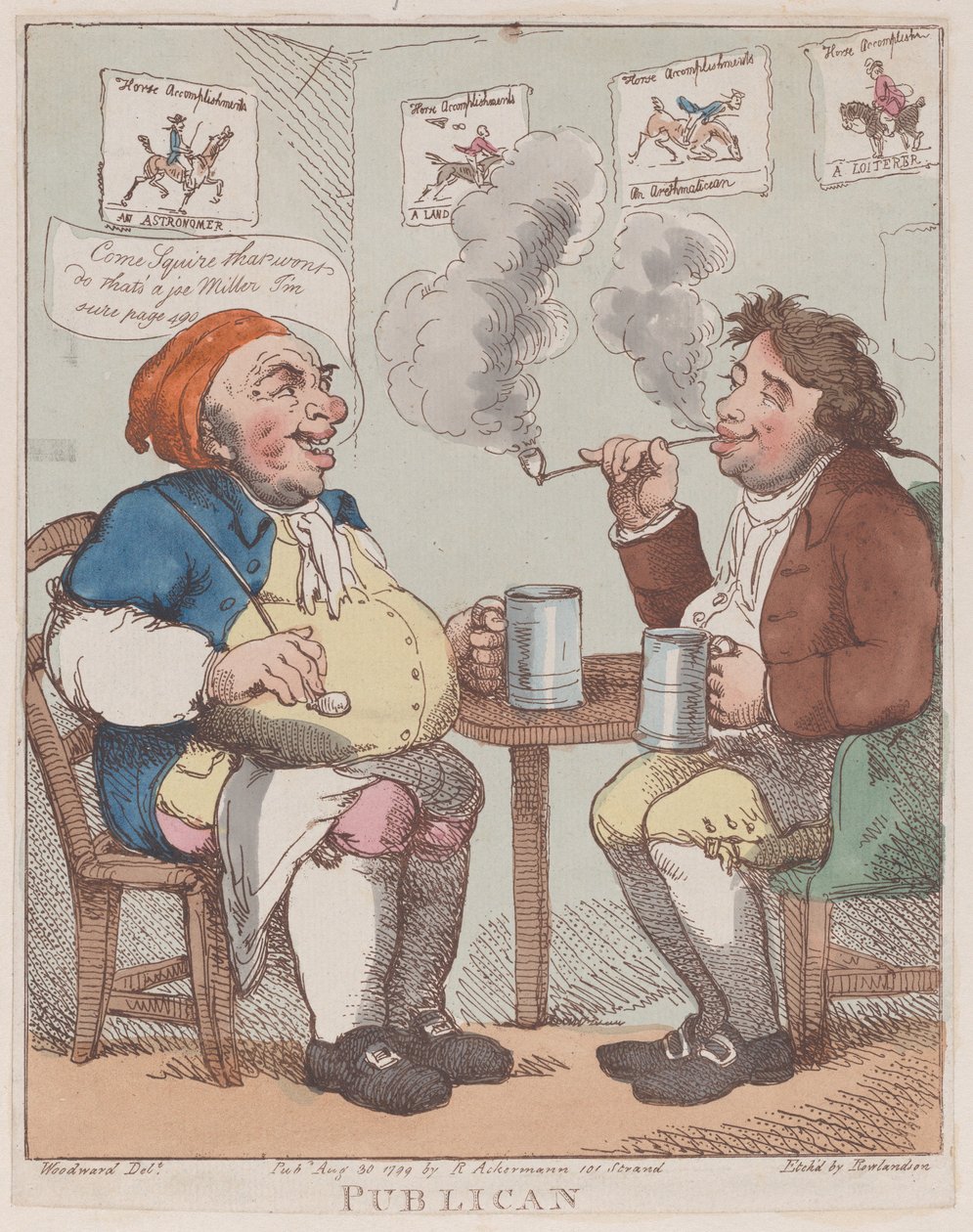 Kroegbaas door Thomas Rowlandson