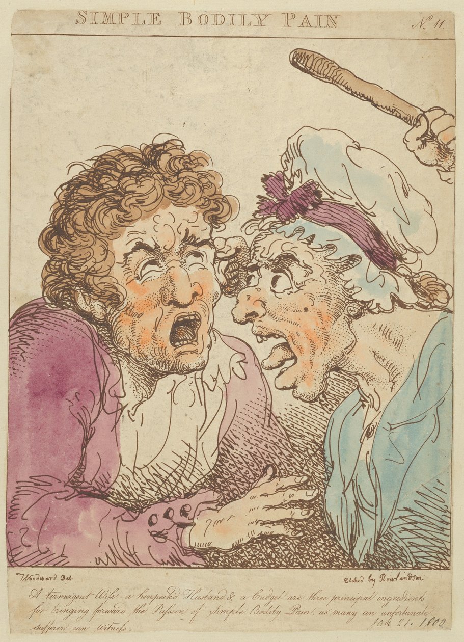 Eenvoudige Lichamelijke Pijn, 1800 door Thomas Rowlandson