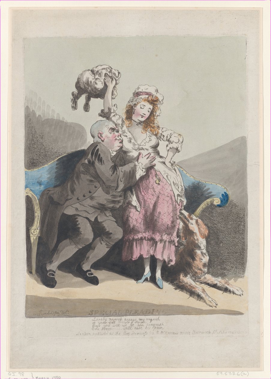 Speciale pleidooien, maart 1780 door Thomas Rowlandson