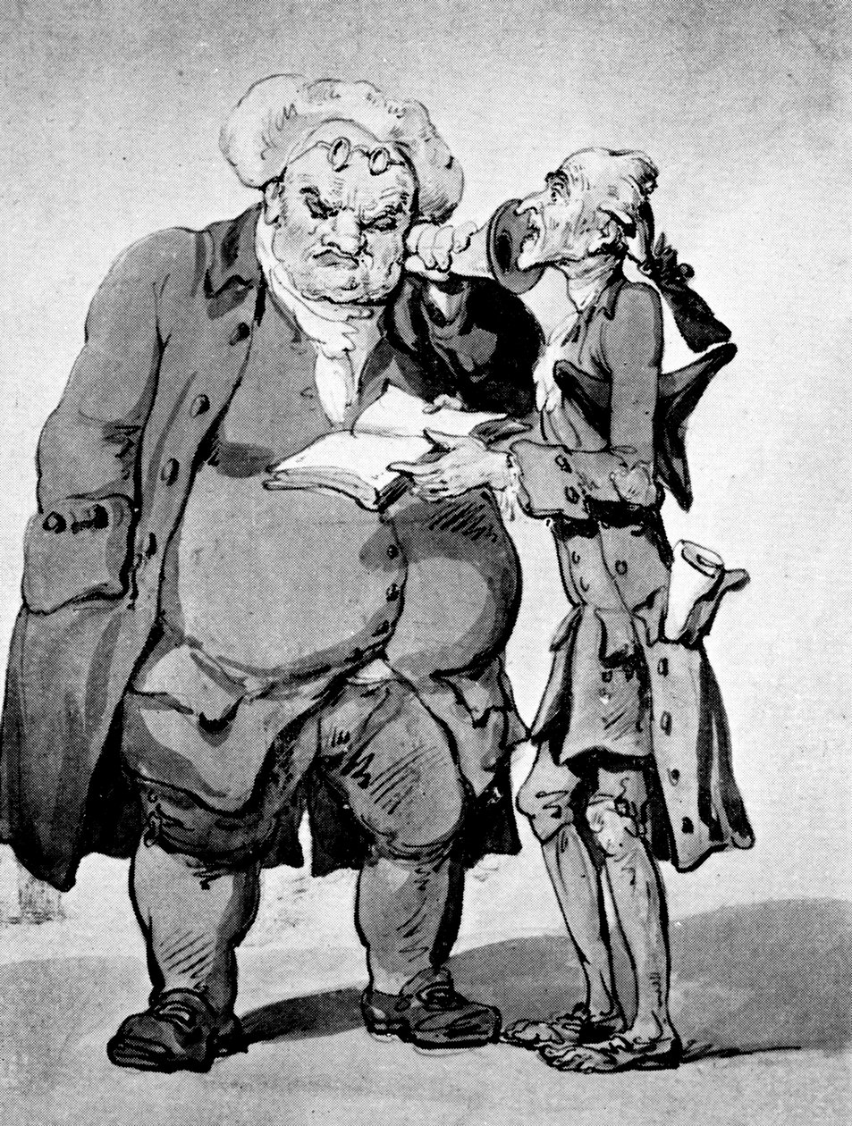 Hongerige dichter en uitgever, late 18e eeuw door Thomas Rowlandson