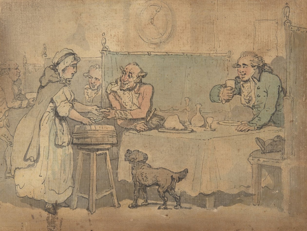 Taveernescène, 1780-1827 door Thomas Rowlandson