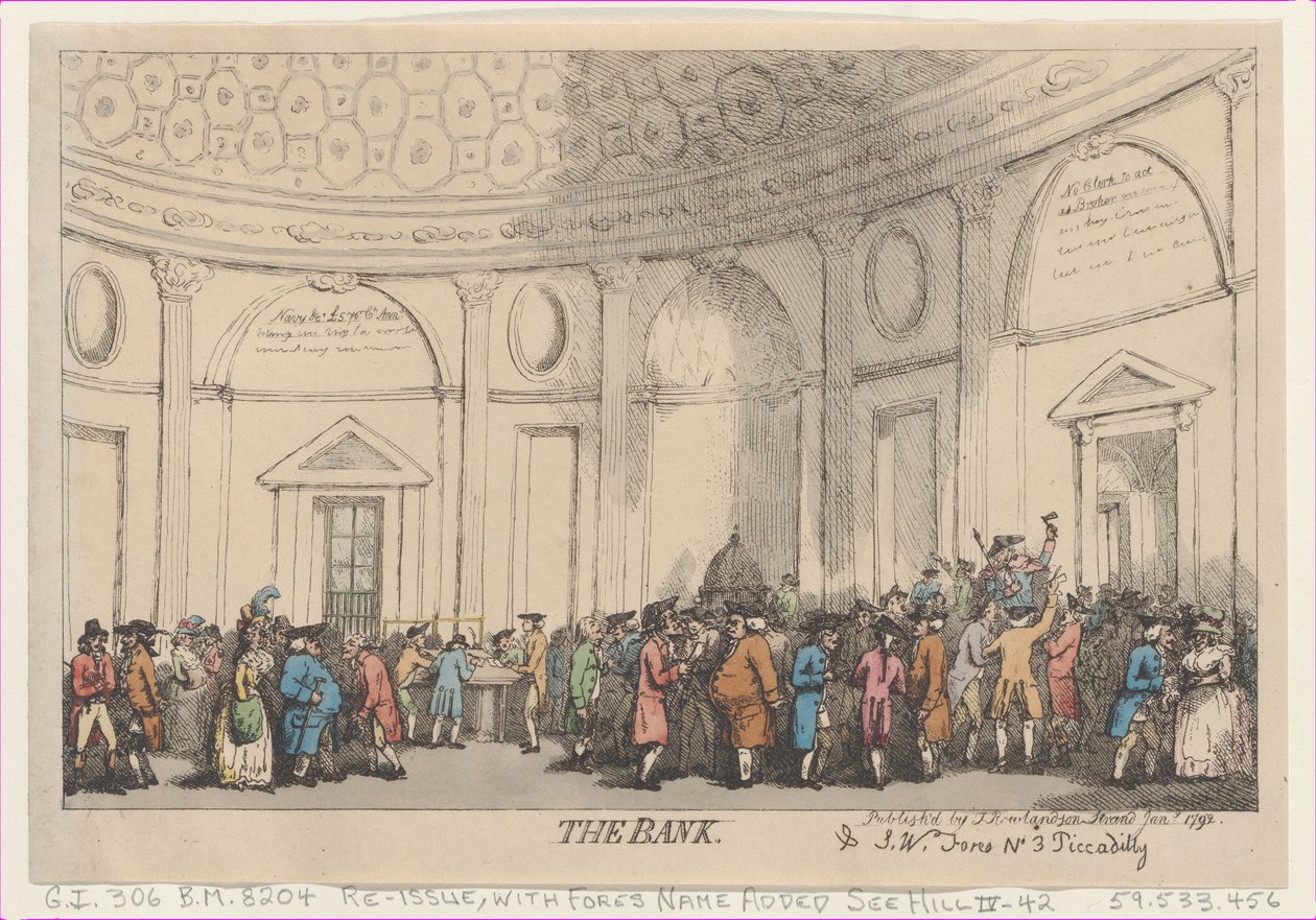 De bank door Thomas Rowlandson