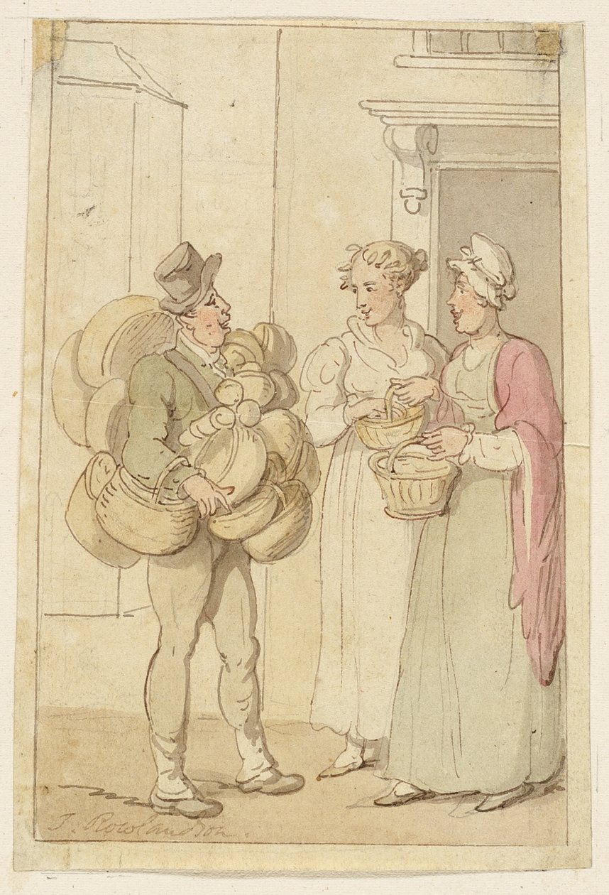 De mandenverkoper door Thomas Rowlandson