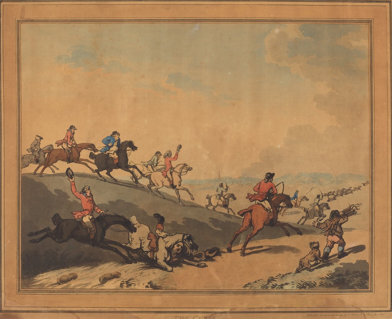 De jacht door Thomas Rowlandson