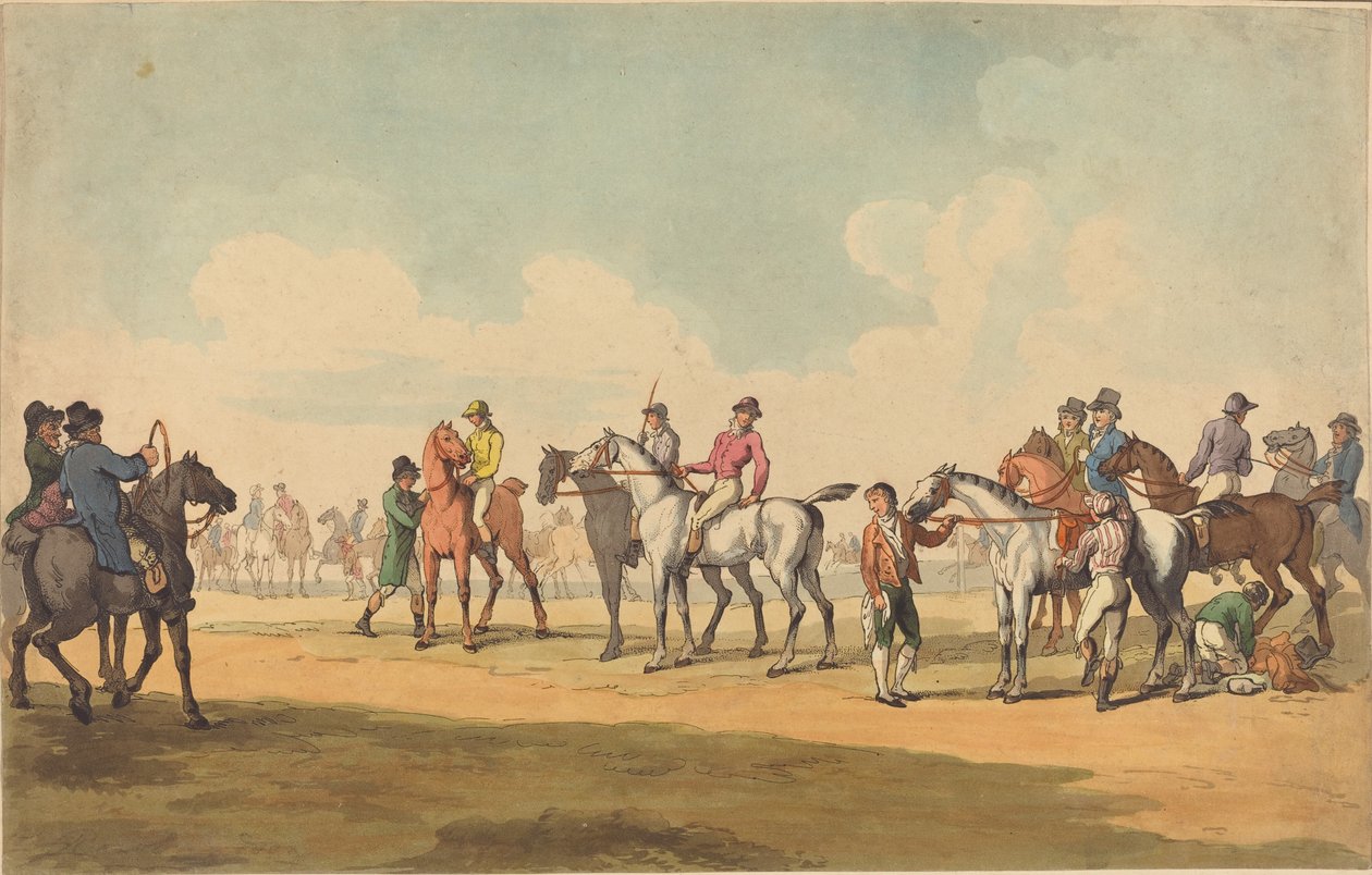 De Koers door Thomas Rowlandson