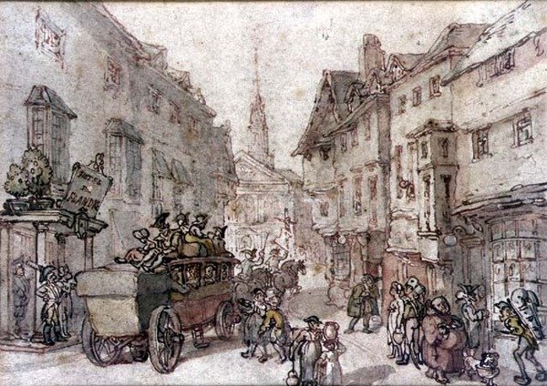 De Diligence door Thomas Rowlandson