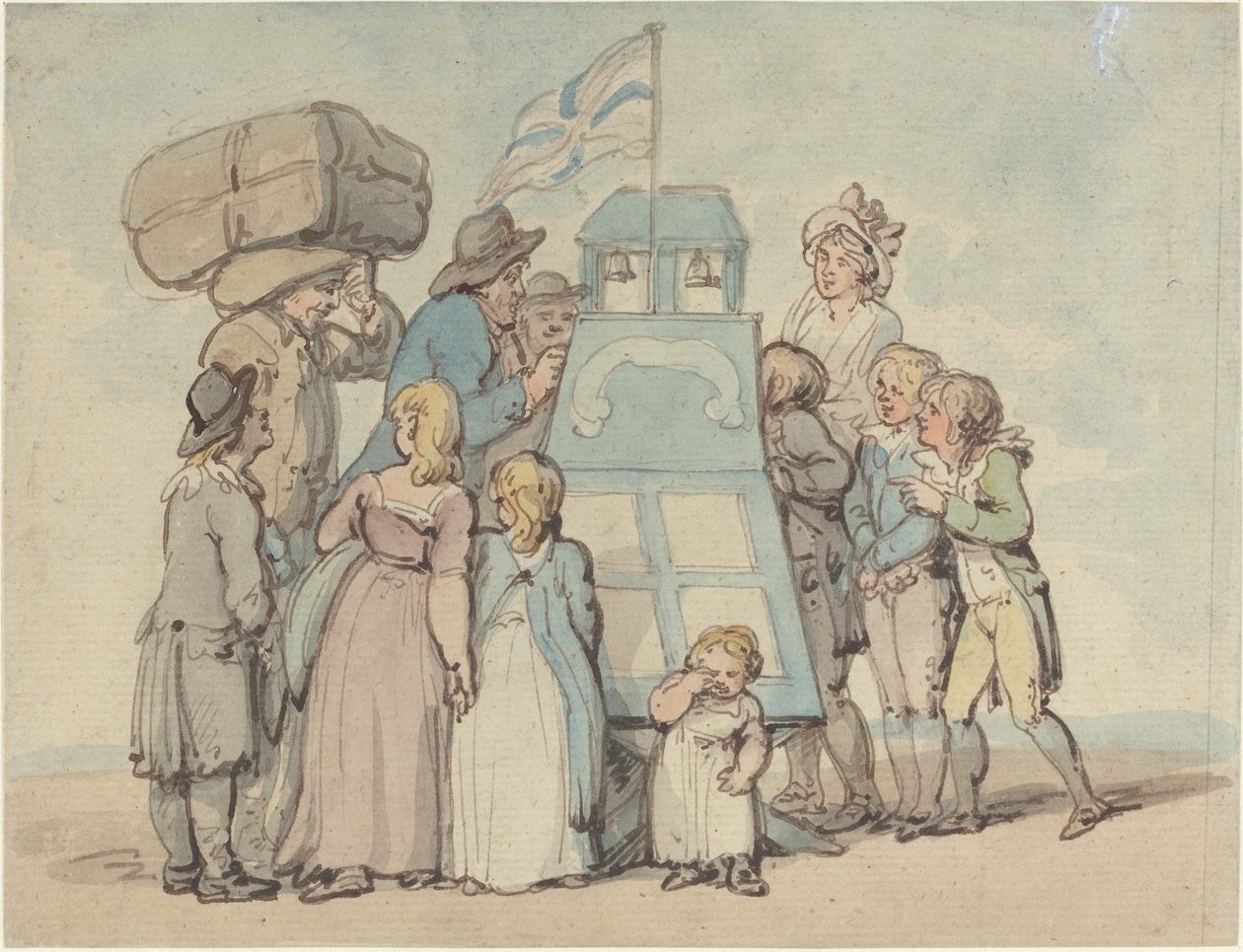 De kijkdoos door Thomas Rowlandson
