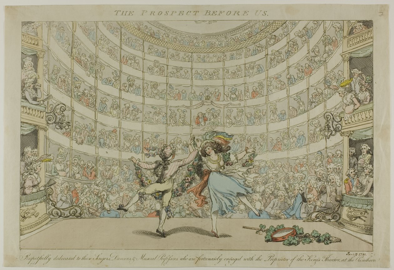 Het Vooruitzicht Voor Ons door Thomas Rowlandson