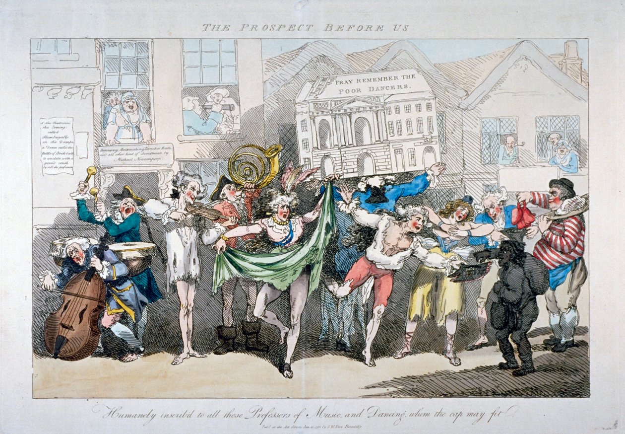 Het vooruitzicht voor ons door Thomas Rowlandson