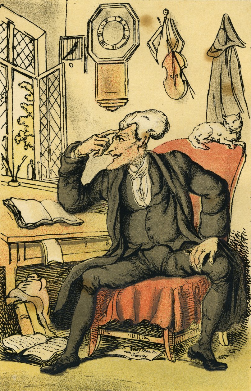De Eerwaarde Dokter Syntax door Thomas Rowlandson
