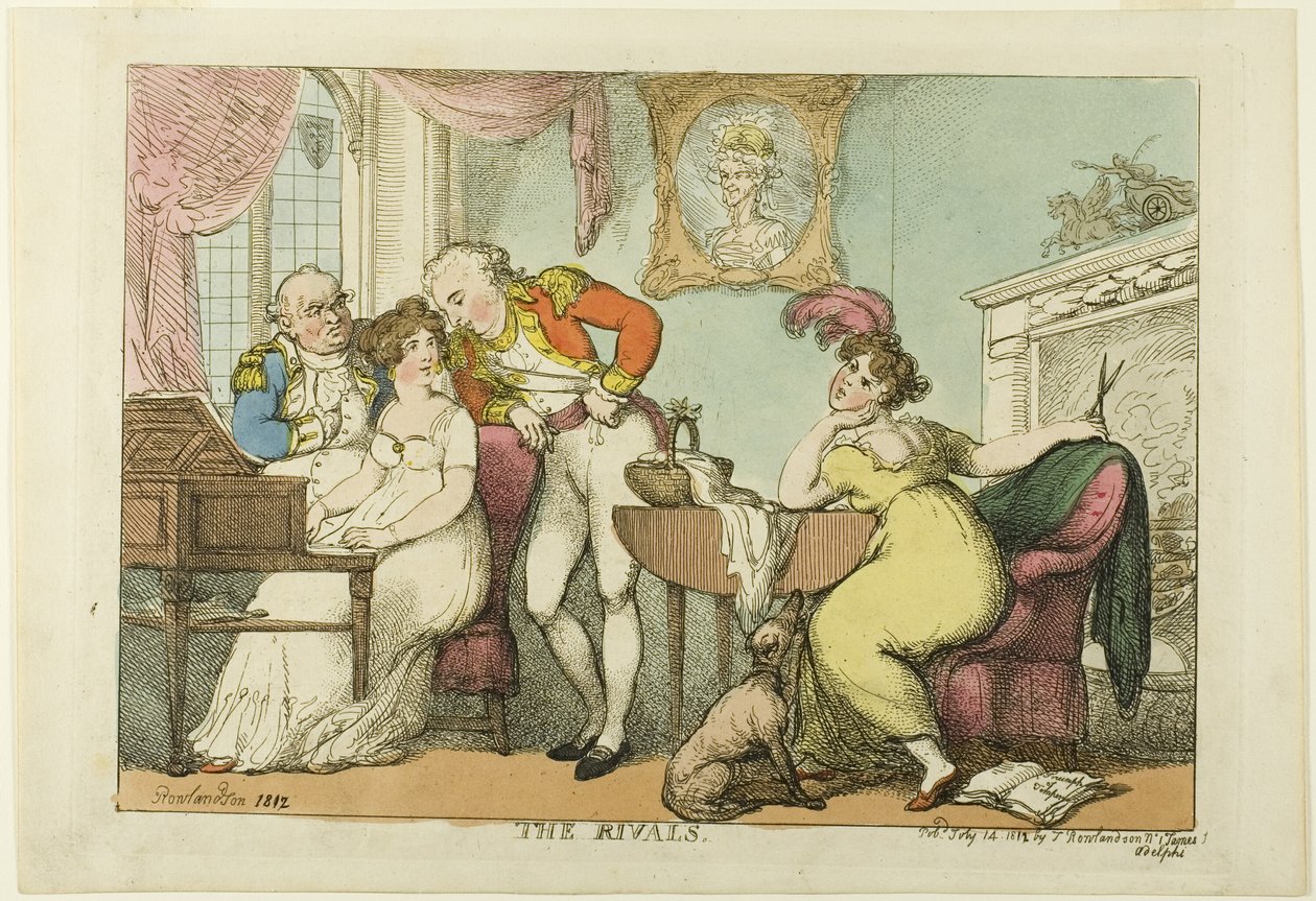 De rivalen door Thomas Rowlandson
