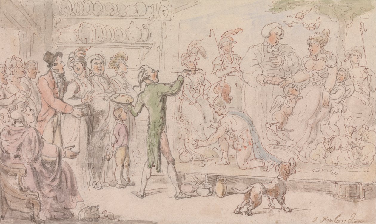 De dominee van Wakefield: Het familieportret door Thomas Rowlandson