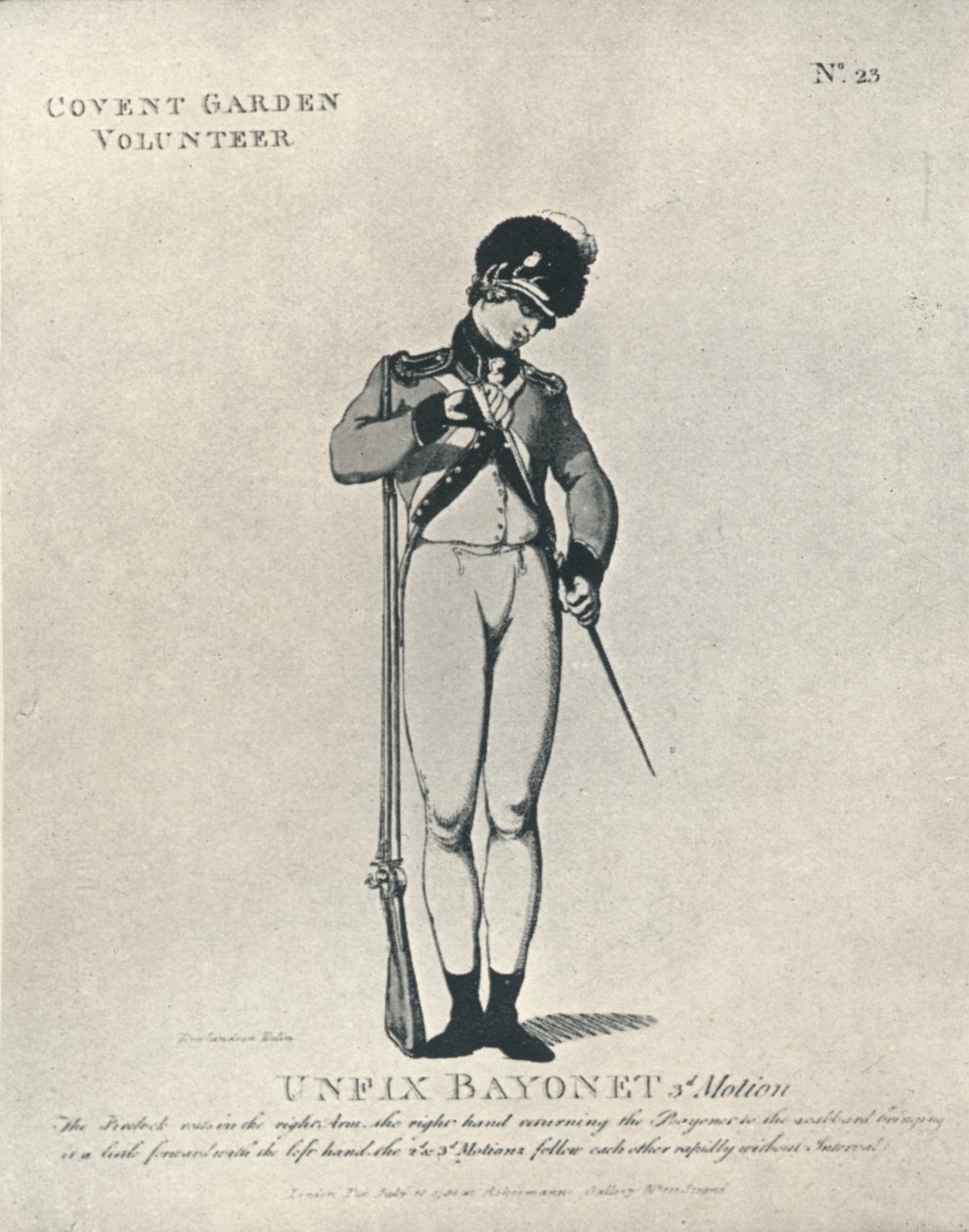 Onfix bajonet 3e beweging, 1798 1909 door Thomas Rowlandson