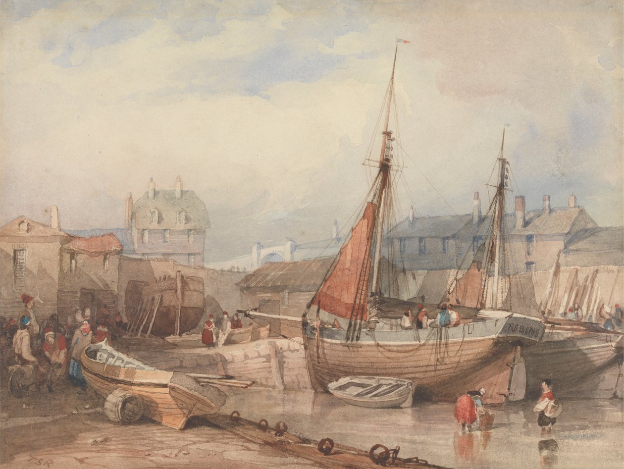 Mutton Cove, Plymouth door Thomas Sewell Robins