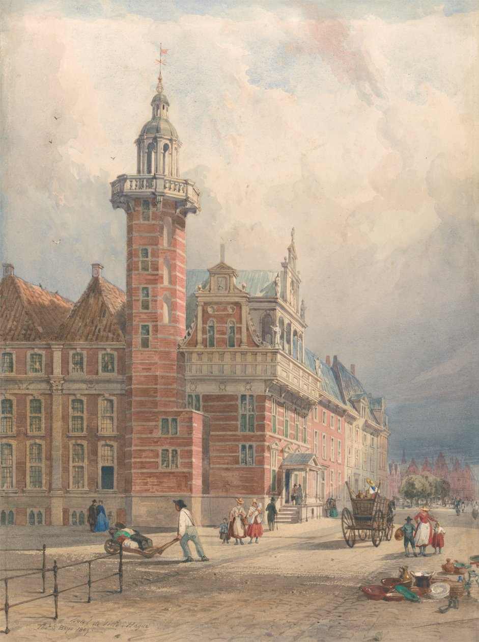 Stadhuis, Den Haag door Thomas Shotter Boys
