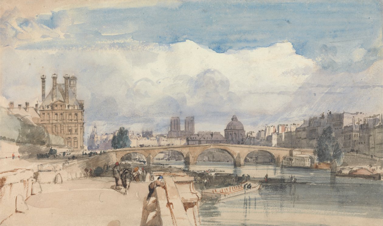 Le Pont Royal, Parijs door Thomas Shotter Boys