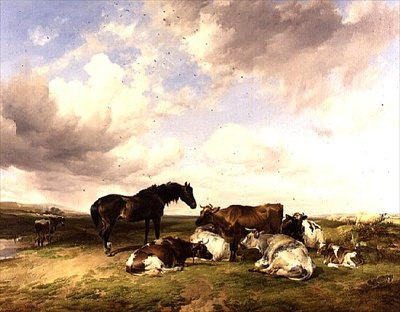 Zomerbuien door Thomas Sidney Cooper