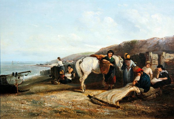 De netten repareren door Thomas Smythe